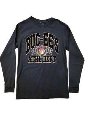 Buc-ee’s Men’s Black Long Sleeve Cotton T-Shirt Size S